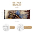 thumbnail image 3 of Balery Eagle With USA Flags Funda Protectora para Almohada Corporal de Algodón Hipoalergénico con Cierre(55 x 21 pulgadas), Almohadas No Incluidas, 3 of 7