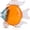 Orange, variant on Large Hand Blown Glass Fish Figurines, Aquarium Sea Glass Art, Blue White Fish Statue Sculpture Modern Coastal Accent