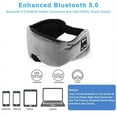 thumbnail image 3 of PENGXIANG Masque pour les Yeux Bluetooth 5.0 Écouteurs de Sommeil pour Hommes Femmes Masque de Sommeil Anti-Bruit avec Sangle Réglable, 3 of 6
