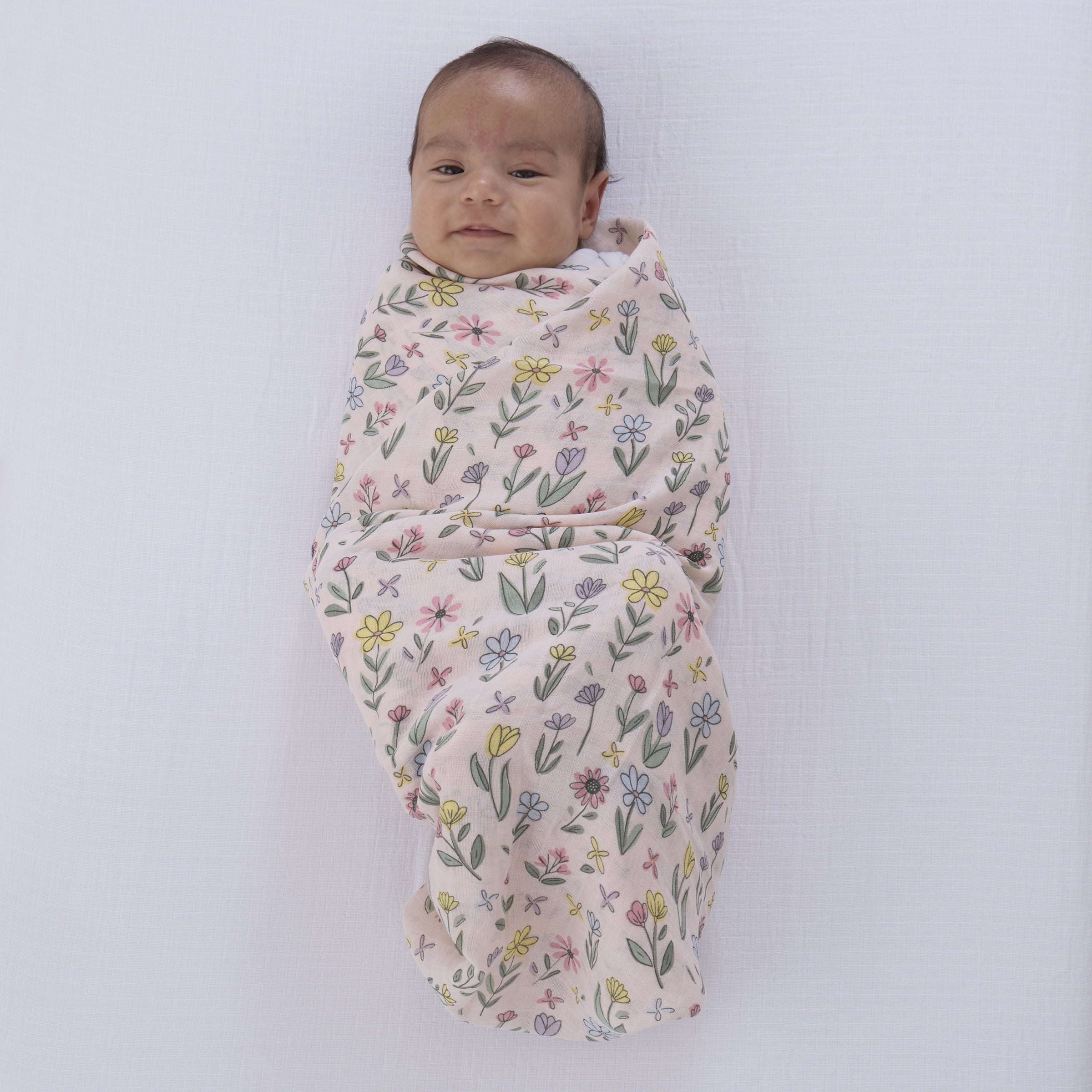 Parents Choice Muslin Extra Large Swaddle 3pack, Floral Pin