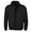 Black / Black, variant on Men's Microfiber Golf Sport Water Resistant Zip Up Windbreaker Jacket BENNY (Black / Khaki,L)