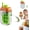 Green, variant on Portable 2-in-1 Ice Cube Maker Water Bottle with Straw, 500ml Easy Press Leakproof Cup with Detachable Strap for Outdoor Travel Home Use