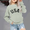 thumbnail image 2 of Tao Tao Toddler Kids Boys Girls Loose Graphic Letter Print Sweatshirts Crewneck Fleece Pullover Tops Fall Winter Fashion Clothes Green 5 Years, 2 of 7