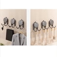 thumbnail image 4 of Shower Suction Cup Double Hooks - Dark Gray - Retractable No-Drill Hanger for Bathroom, Kitchen & Shower, Towel & Robe Organizer (1pc), 4 of 6