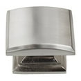 thumbnail image 3 of GlideRite 1-1/4 in. Domed Convex Square Cabinet Knob, Brushed Pewter, 3 of 4