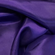 60" inches Wide - by The Yard - Charmeuse Bridal Satin Fabric for Wedding, Apparel, Crafts, Decor, Costumes (Purple, 20 Yards)