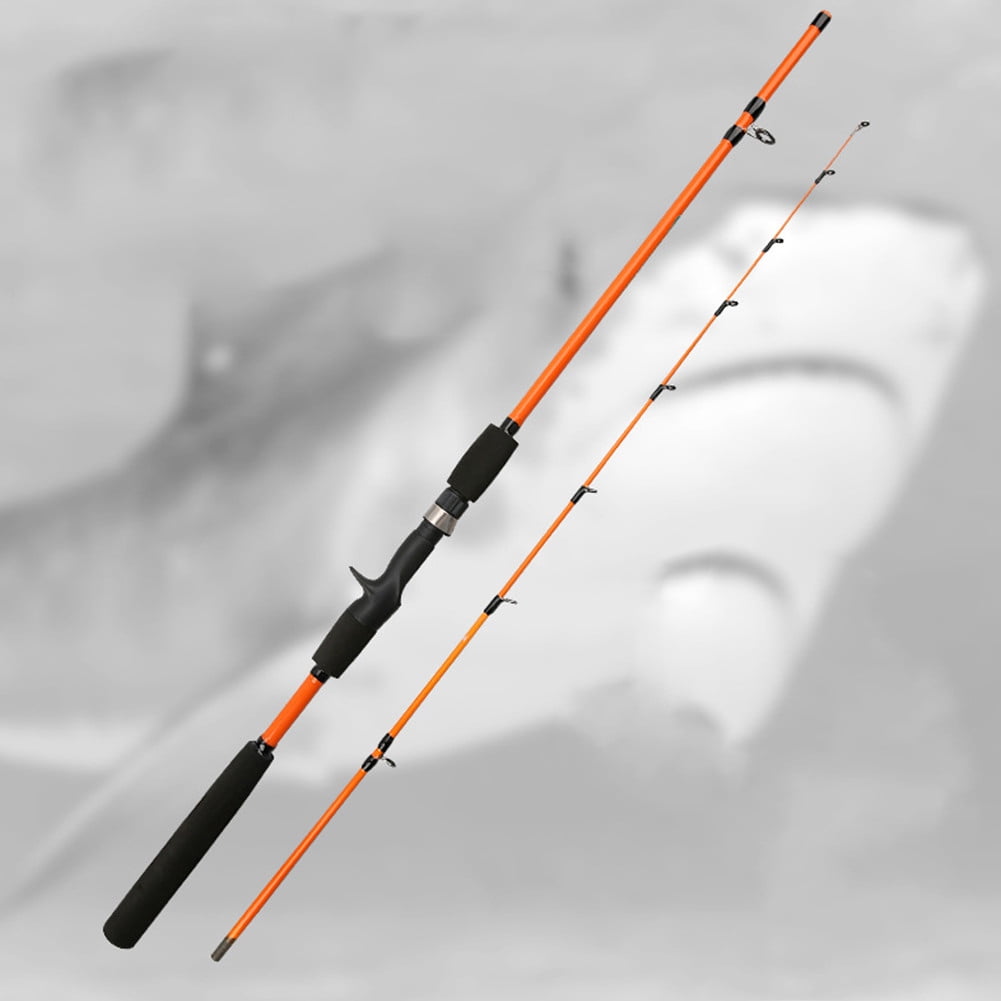 orange fishing rod
