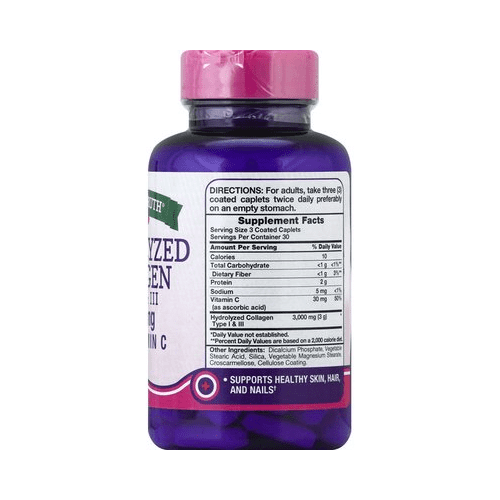 Nature's Truth Ultra Hydrolized Collagen+C Gluten-Free Non-Gmo 90 ct,3-Pack