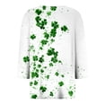 thumbnail image 6 of UngA St Patricks Day Shirt for Women 3/4 Sleeve Tops V Neck Casual Summer Tunic Tops Loose Fit Tshirt Holiday Outfits,Size XXL, 6 of 9