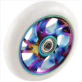 thumbnail image 4 of 2 Pcs Roues de Scooter 110mm Remplacement Aluminium Résistant à l'Usure Pièces de Scooter Acrobatique Accessoires de Scooter, 2 * Roues, Blanc, 4 of 8
