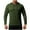 012 Army Green, variant on Fanxing Men's Athletic Hoodies Long Sleeve Fishing Shirts for Men Sun Protection Tops Gray XXL