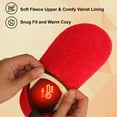 thumbnail image 3 of L-RUN Women Men Cozy Slippers Velvet Lining Indoor House Slippers, 3 of 7