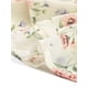 thumbnail image 5 of Vestido de gasa floral con volantes y cuello en V para mujer, con mangas acampanadas y lazo, por encima de la rodilla, color crema blanco, 5 of 6