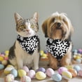 thumbnail image 2 of Dog Bandana 2 Pack,Black Christmas Snowflake Pattern Bandanas for Dogs,Cat Bandana,Small/ Large Dog Bandana 2 Size,Dog Bandanas Girl Boy, 2 of 6