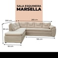 thumbnail image 3 of Sala Esquinera Marsella Atlas del Descanso color Beige, 3 of 3