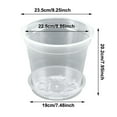 thumbnail image 3 of Clear Orchid Pots 5 Pack with Drainage Holes, Orchid Planters with Saucers, Breathable Slotted Design for Indoor Outdoor Repotting, Nursery Pots for Healthy Root Growth, 3 of 8