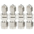 thumbnail image 1 of 2024 4Pcs Ferrule Compression Fitting 2?Touch Straight Bulkhead Connector 304 Stainless SteelФ6x4, 1 of 5