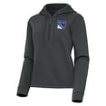 thumbnail image 2 of Women's Antigua  Pewter New York Rangers Contemporary Quarter-Zip Hoodie, 2 of 3