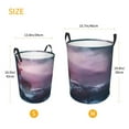 thumbnail image 5 of Haiem Lighthouse Waves Torrential Rain Leather Dirty Clothes Laundry Basket,Sturdy & Waterproof,Collapsible Round Design For Efficient Space Management,Multi-Purpose Storage Basket, 5 of 8