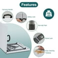 thumbnail image 4 of Bigleap Heavy Duty Folding Table, 4ft Portable HDPE Plastic Table with Carry Handle for Camping, Parties, and Indoor Outdoor Use – Quick Setup, Easy Clean, White, 4 of 8