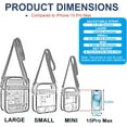 thumbnail image 6 of Lohol Clear Purse Stadium Approved CrossBody Bag for Men and Women Blue-Mini, 6 of 9