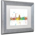 thumbnail image 2 of Trademark Fine Art "Washington DC Skyline Mclr-1" Canvas Art by Marlene Watson, White Matte, Silver Frame, 2 of 4
