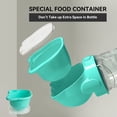 thumbnail image 3 of NAMSAN Dog Water Bottle 350ML Portable Dog Drinking Bottle with 200g Dog Food Container and Dog Poop Bags for Dog-Green, 3 of 6
