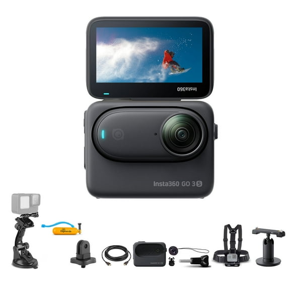 Insta360 GO 3S Édition 128 Go + Kit d'Accessoires 50-en-1 + Plus