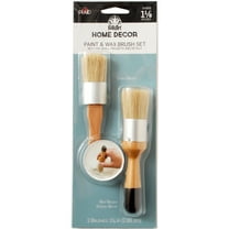 Folkart Home Decor Small Paint & Wax Brush Set