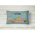 thumbnail image 2 of Tan Poodle Sweet Home Canvas Fabric Decorative Pillow, 2 of 4