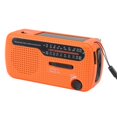 thumbnail image 2 of Hand Crank Radio AM FM SW1 SW2 Solar Emergency Weather Radio with LED Flashlight for Outdoor Camping Orange, 2 of 5