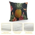 thumbnail image 4 of COMIO  Tropical Flowers with Pineapple Throw Pillow Cover Summer Palm Leaf Jungle Plant Foliage Pillow Case Square Cushion Decorative for Couch Bed Home, 4 of 5