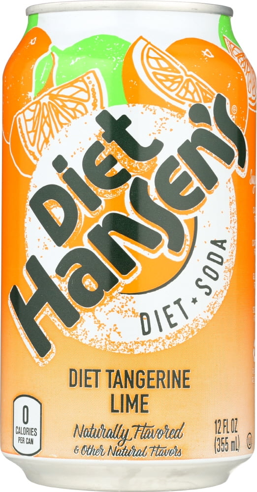 HANSEN Diet Soda Tangerine Lime 612oz, 72 oz