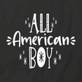 thumbnail image 2 of All American Boy T-Shirt | Patriotic American Black Tee Gift, 2 of 5