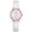 White, variant on YZZZJZQL Watch For Women Casual Arabic Numbers Leather Analog Quartz Watch Waterproof Watches Blue
