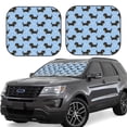 thumbnail image 6 of Kdxio Dachshund Dog Print 2-Piece Sun Shade Front Windshield - Foldable Car Front Window Sunshades for Most Sedans SUV Truck, 6 of 6