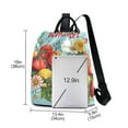thumbnail image 3 of FORMRS Women's Travel Backpack Purse Anti-Theft Hidden Pockets Casual Shoulder Bag, Orange Floral Tomatoes, 3 of 7