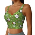 thumbnail image 2 of Naloa Halloween Monster Gnome Sports Bras for Women,Sports Bras for Women High Support with Removable Pads-XX-Large, 2 of 8
