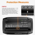 thumbnail image 4 of QUESTLEMON 12-Sheet Cross Cut Paper Shredder, 4.5Gal Home Office Shredders for Paper, Credit Card, Mail, Staples, with Jam-Proof System , P-4 Security Level, 4 of 10