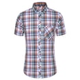 thumbnail image 1 of BOBOGOJP Chemise à Manches Courtes pour Hommes, Coupe Régulière, Orange 4TG, 1 of 5