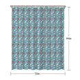 thumbnail image 5 of Light Blue Christmas Snowman Pattern Shower Curtain 72"x84" ,Bathroom Decorative Shower Curtains Set with 12 Hooks,Modern Waterproof Washable Shower Curtain, 5 of 6