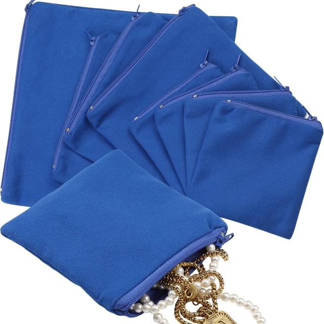 Bolsas de almacenamiento Sanwuta anti-deslustre para plata, 8 piezas