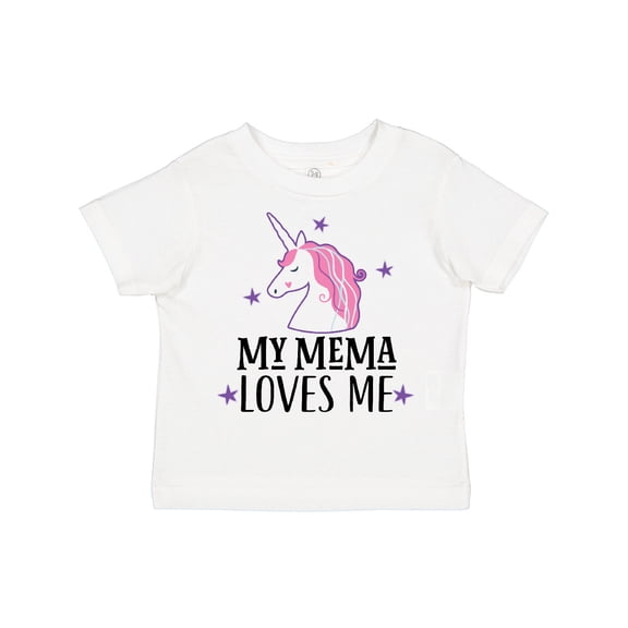 Inktastic My Mema Loves Me Girl Unicorn Girls Toddler T-Shirt