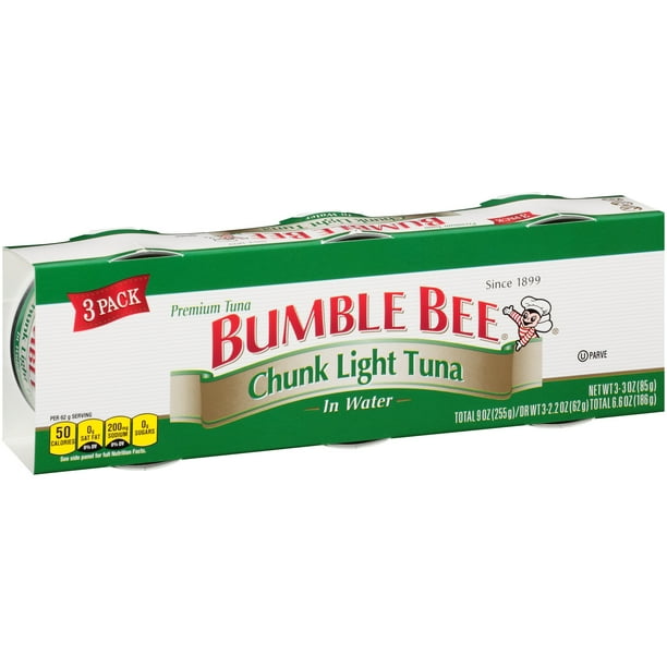 Bumble Bee Chunk Light Tuna in Water, Canned Tuna Fish, High Protein