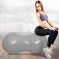 thumbnail image 3 of Sonducket Pelota para hacer ejercicio duradera y antideslizante, respetuosa con el medio ambiente, para Yoga y Pilates, pelota de ejercicio Uniforme atlético Rosa roja, 3 of 6