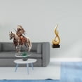 thumbnail image 2 of Adorno De Caballero Abstracto De Acrílico Con Forma De Fuego, Centro De Mesa, Escultura De Arte Moderno, Figura De Llama De Resina, Decoración Del Hogar, Recuerdo Para Sala De Estar, 2 of 8