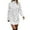 White, variant on Women Turtleneck Long Sleeve Knit Elasticity Slim Tunic Sweater Dress Black S