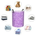 thumbnail image 6 of Xecao Lilac Glittering Print Laundry Hamper Basket,designed for Blanket Storage and Nursery Clothes in the Bedroom, 6 of 8