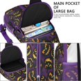 thumbnail image 4 of Sling Backpack,Jack Olantern Halloween Pattern Crossbody Bag with Water Bottle Holder,Waterproof Sling Bag for Men/Women with Chest Phone Holder for Hiking,Travel, 4 of 6