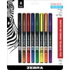 Zebra Sarasa Fineliner Pen, Needle Point, 0.8mm, Assorted